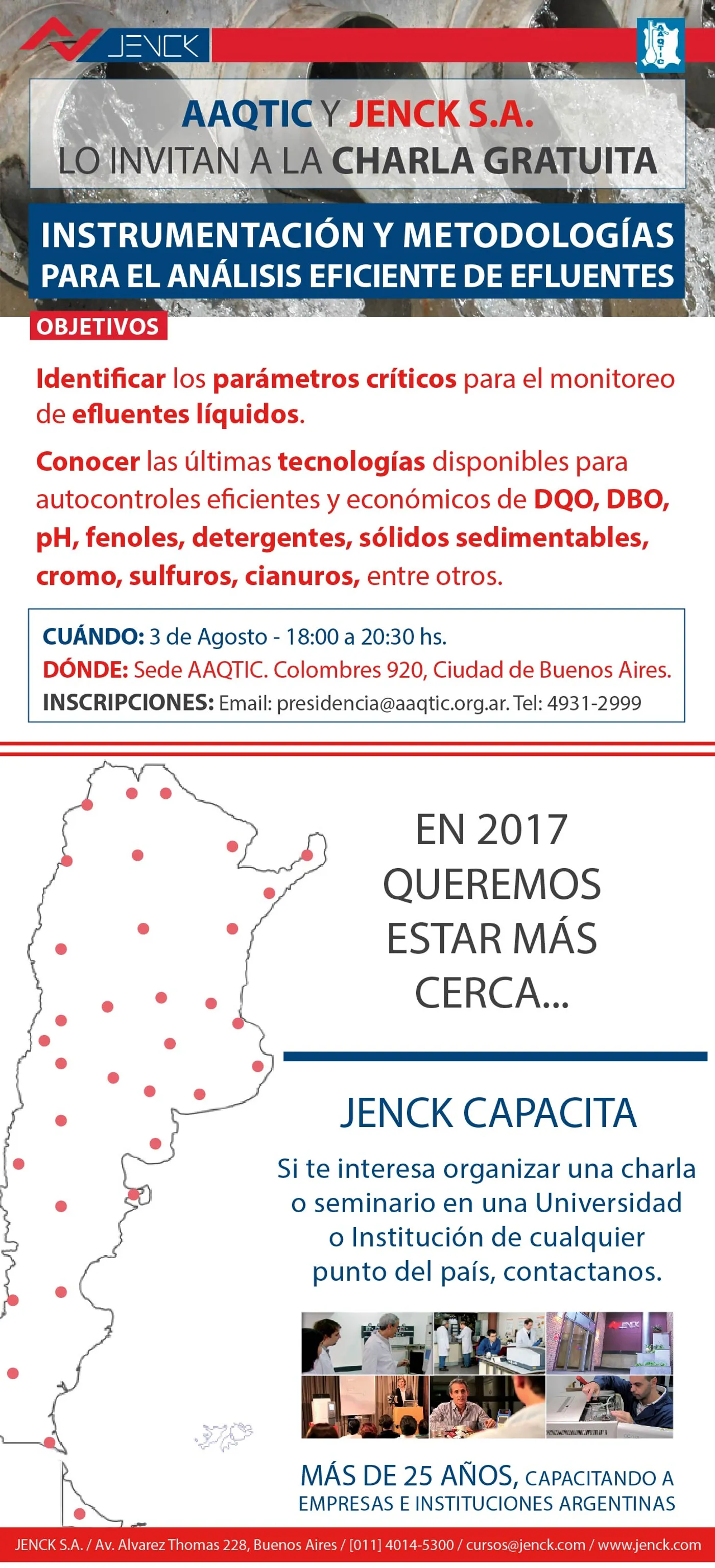 Instrumentación y metodologías para el análisis eficiente de efluentes en la AAQTIC