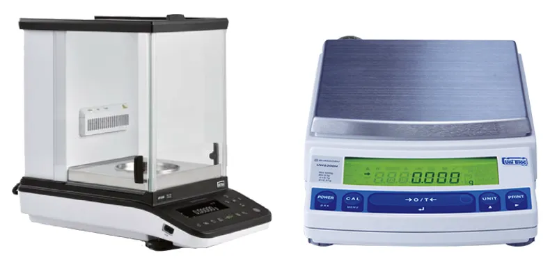 Balanzas analíticas y granatarias