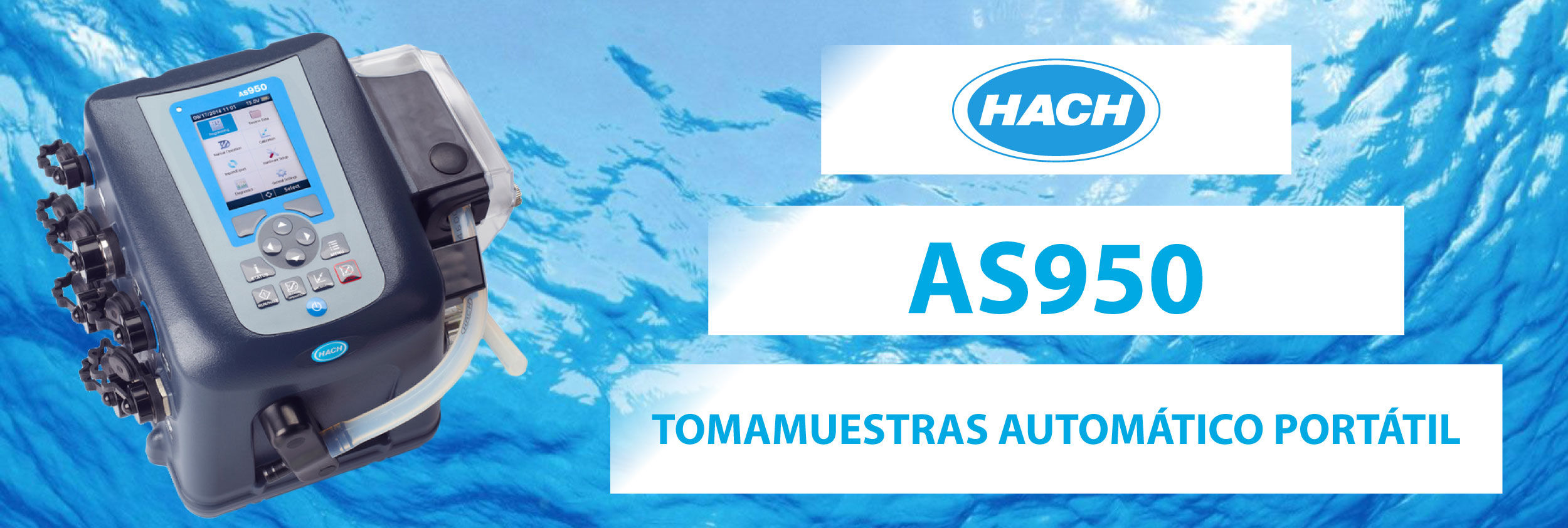 Tomamuestras automáticos portátil Hach AS950