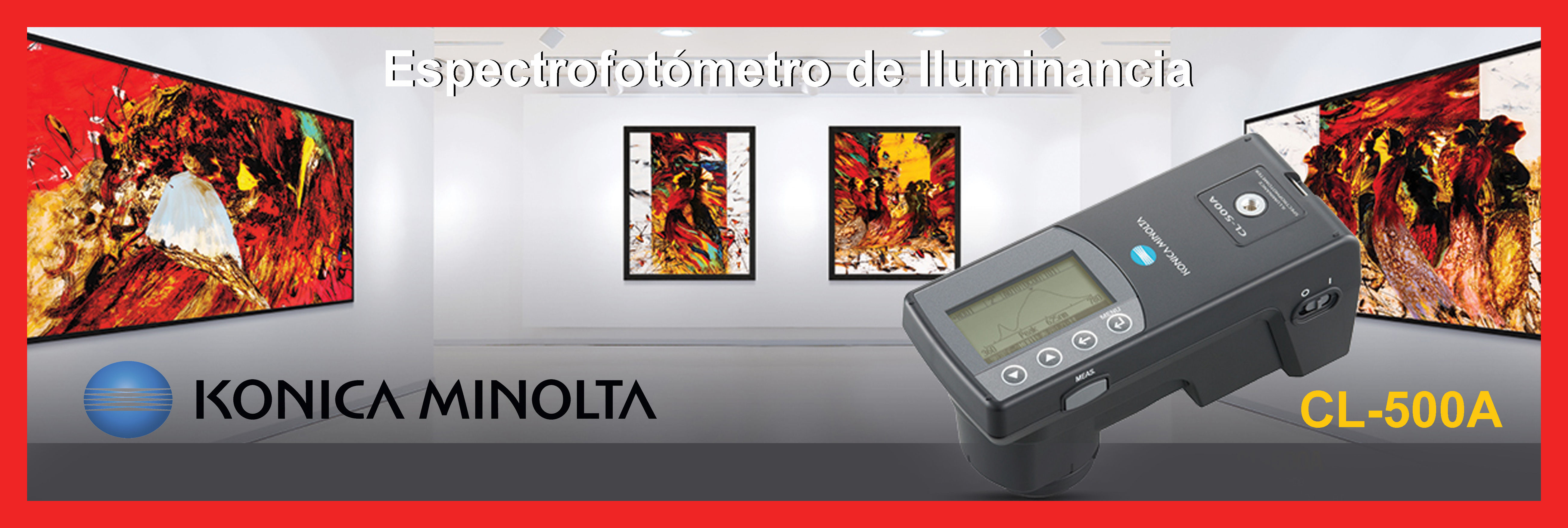 Espectrofotómetro de iluminancia compacto y liviano