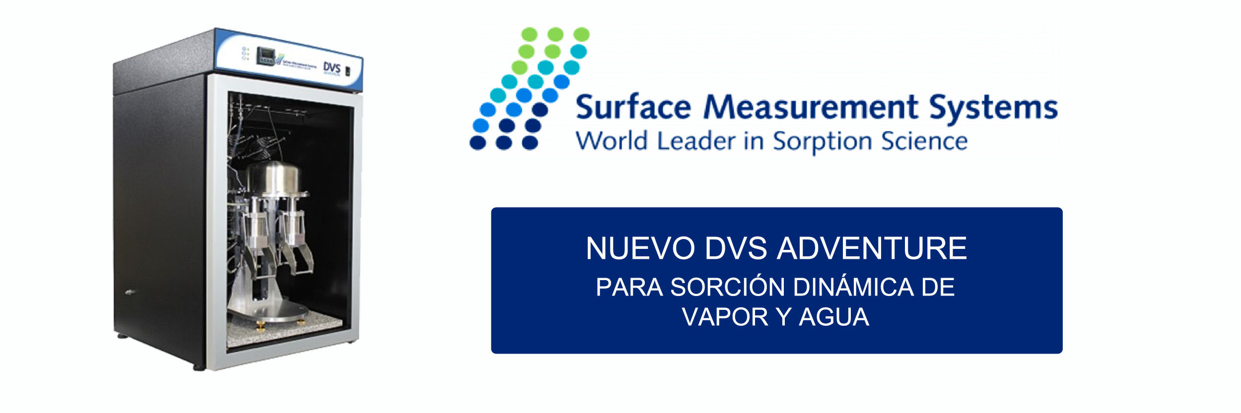 DVS Adventure: la excelencia en la sorción de vapor