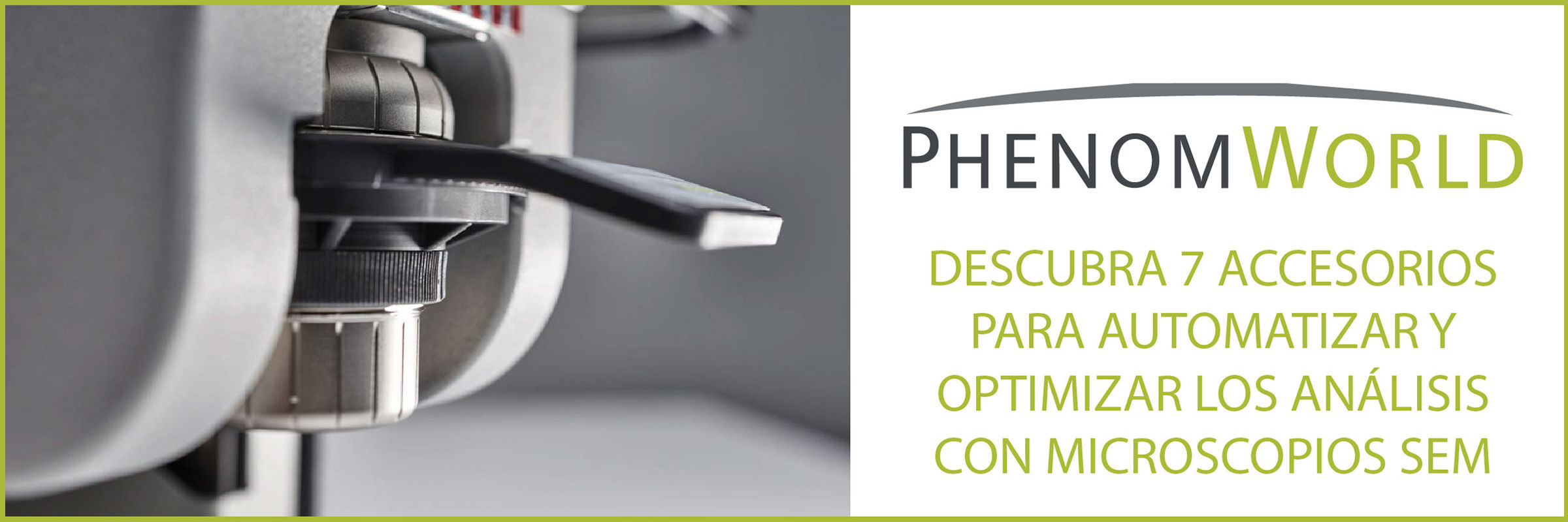 Descubra 7 accesorios para optimizar los análisis en microscopios SEM