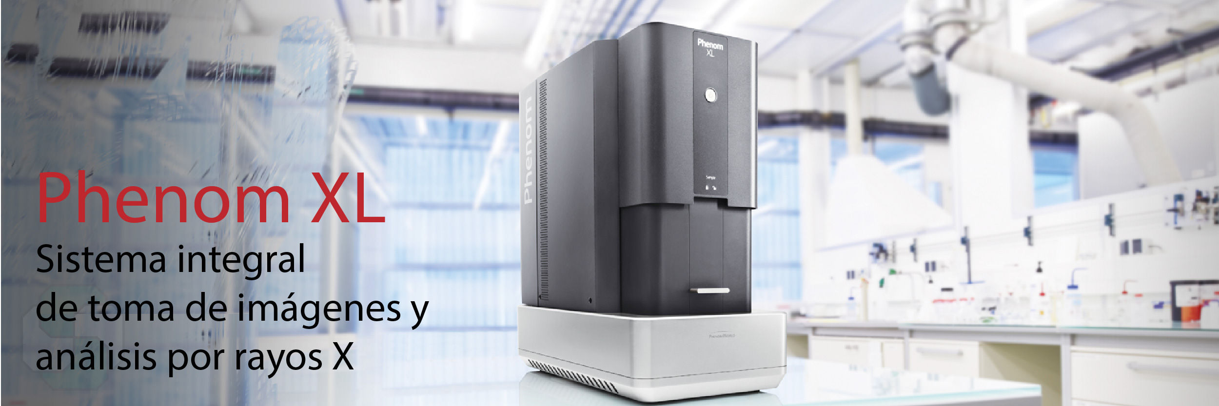 Phenom XL: Sistema integral de toma de imágenes y análisis por rayos X