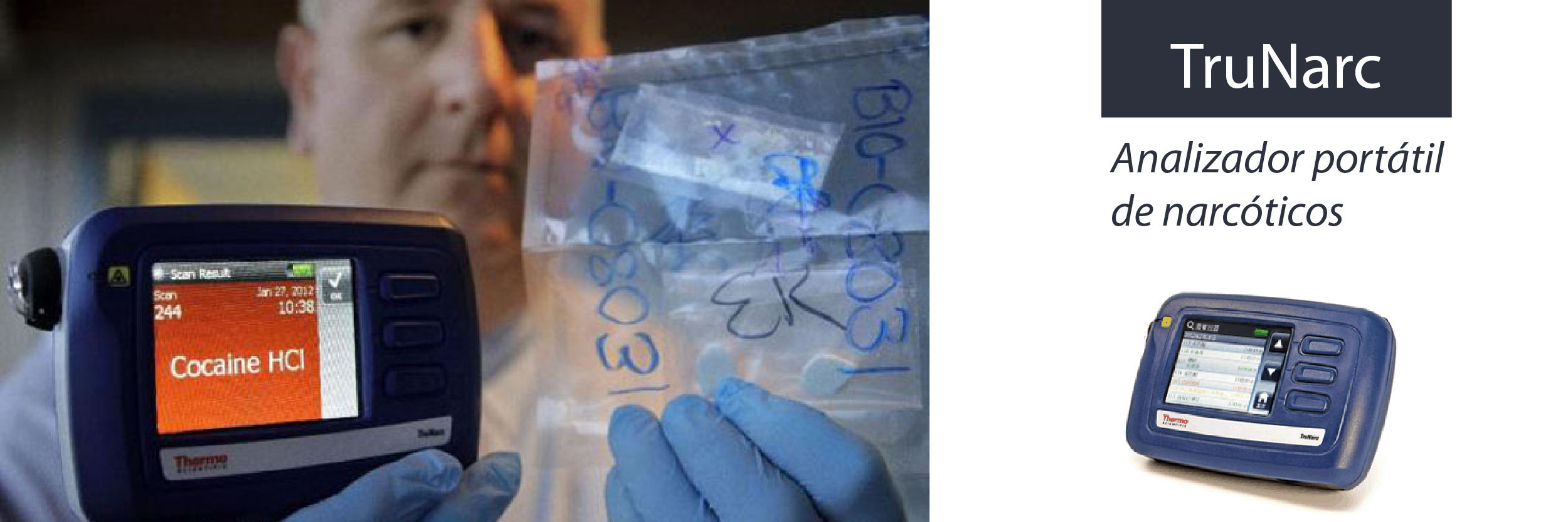 El analizador portátil TruNarc incorpora nuevas drogas sintéticas a su base de datos