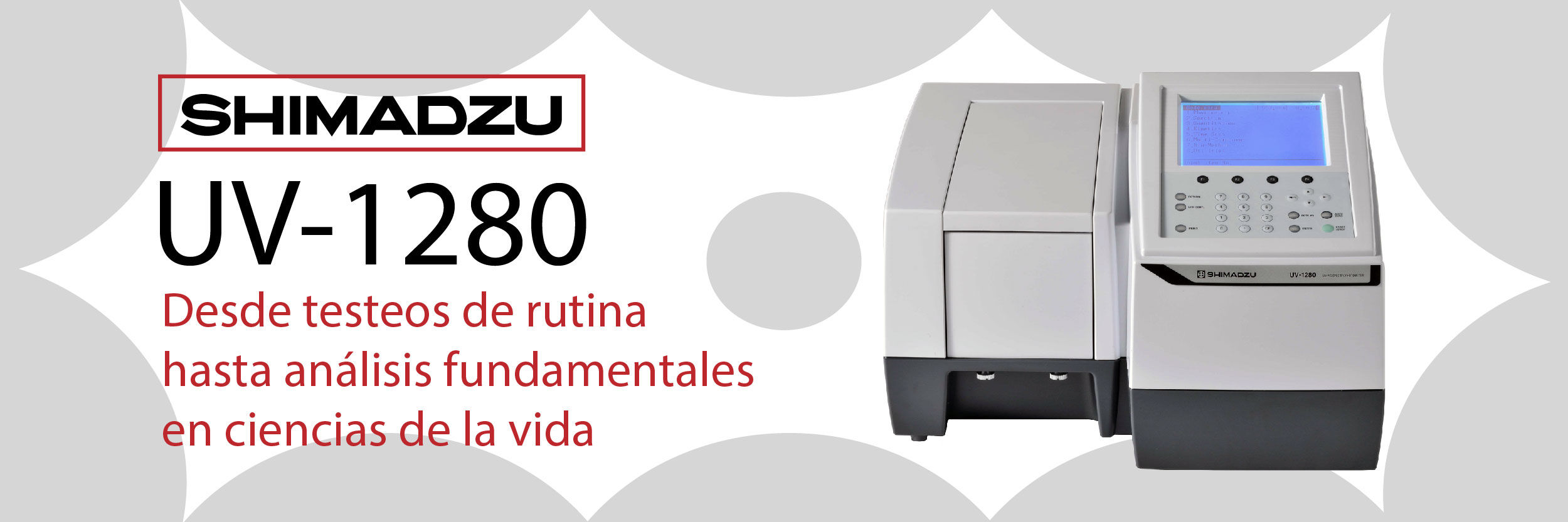 Desde testeos de rutina hasta análisis fundamentales en ciencias de la vida con el nuevo UV-1280